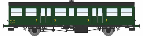 REE Modeles VB-151 - 2nd Class Passenger Coach VOITURE